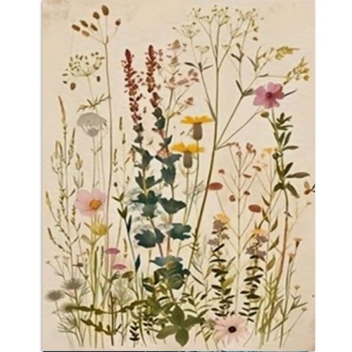 Stamped cross stitch kit - stamped,