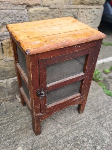 Old vintage original wood meat - old,