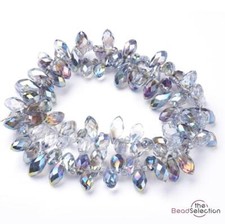 20 FACETED TEARDROP CRYSTAL