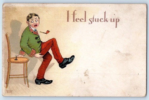 C1905 humor man trap nail - trap,