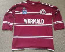 Vintage 1980s Manly Rugby League Shirt made by Classic pit to pit 23.5 inches 