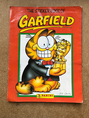 Panini garfield sticker - garfield, book