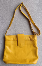 Borse in Pelle Shoulder Crossbody Cross Body Bag in Golden Yellow