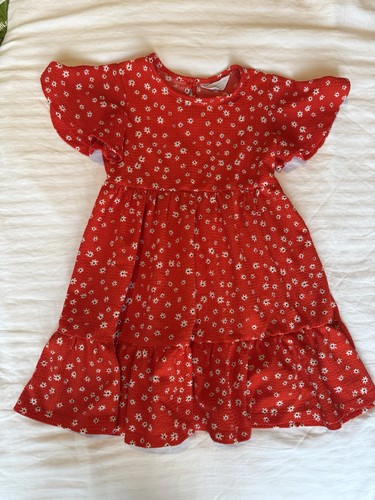 Primark red floral ruffle - floral,