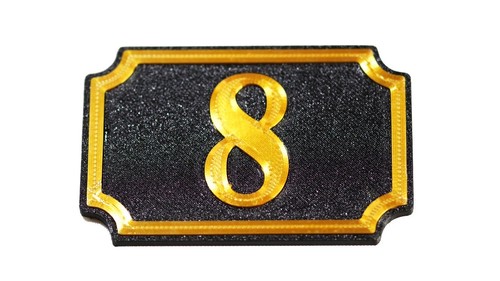 Self adhesive door number 10 - door,