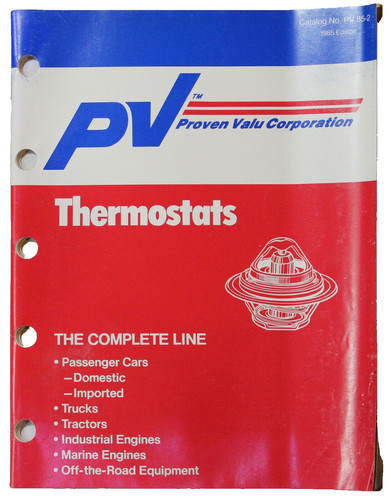 Thermostats parts book - pv,
