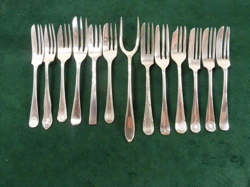 Vintage epns cake forks - vintage,
