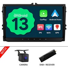 DAB+CarPlay Car Stereo GPS SAT NAV Radio Android 13 For VW Golf MK6 Jetta Passat