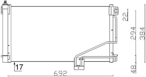 Condenser mahle fits - ac,