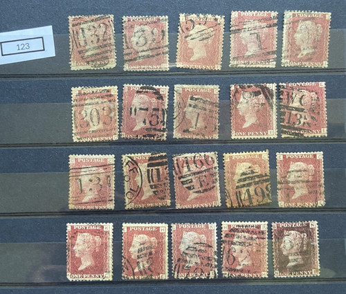 Sg43 sg44 penny red - sg43/sg44.,