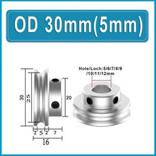 Alu Single Grooved Pulley PU