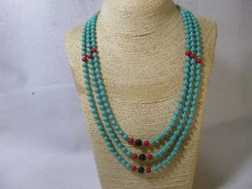 Multi strand turquoise and - turquoise,