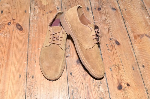 Clarks men brown suede shoes - men's,