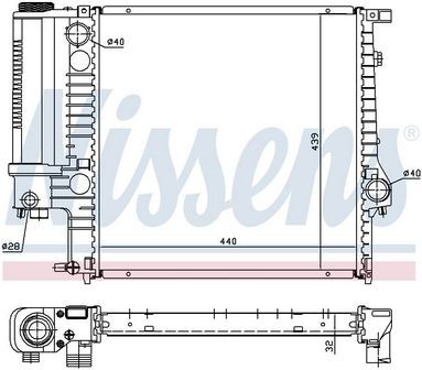 Nissens radiator for - nissens,