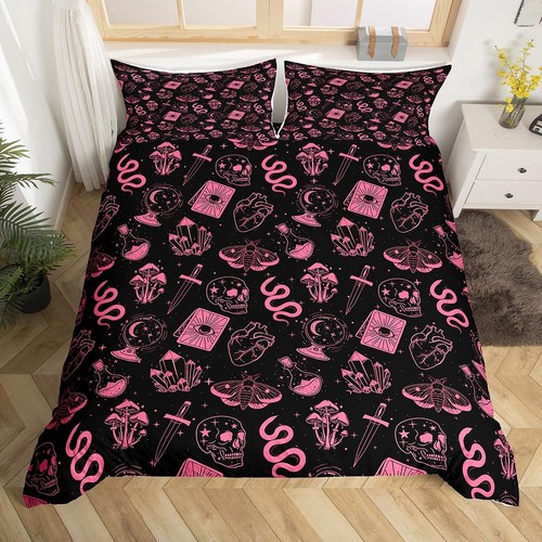 Halloween skull bedding set - halloween,