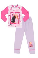 Girls Barbie Girl Pink Striped