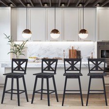 Costway 4PCS Bar Stools Swivel