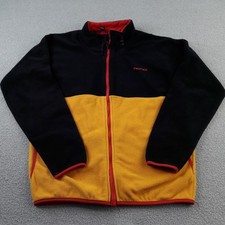 Penfield Mens Jacket Medium Black Yellow Fleece Full Zip Walking Hiking Adult M