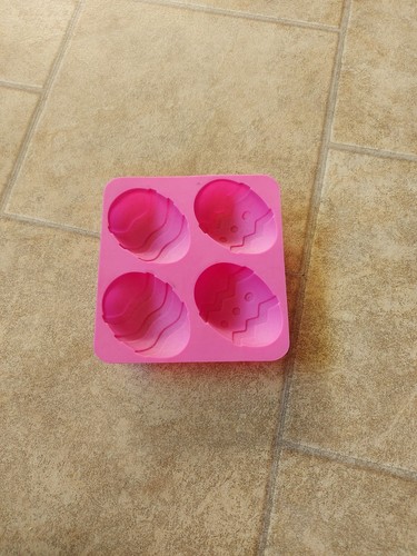 Pink silicone chocolate egg - pink,