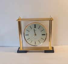 Mantle Clock by Coral Battery Operated Working Order Good Condition