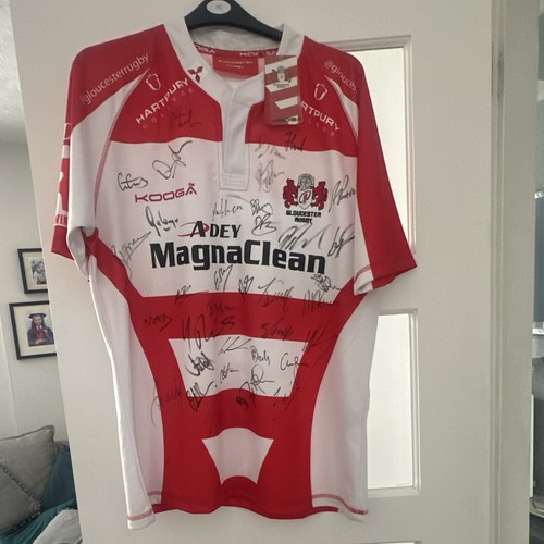 Signed gloucester rugby shirt - gloucester,