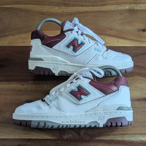New balance 550 white - balance, white/burgundy