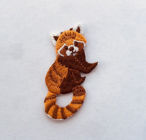 Red panda iron sew - sew, full