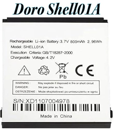 New doro shell01a - new, battery