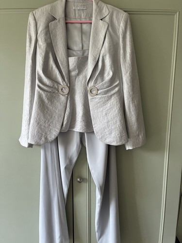 Gina bacconi silver satin - bacconi, 3pc
