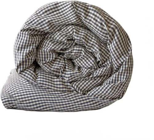 Gingham duvet cover indigo - duvet,