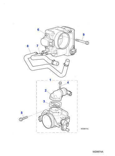 Jaguar genuine throttle body - genuine,