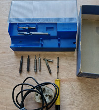 Vintage Antex Precision  Model - C   15W Soldering Iron With 7 Bits and Box