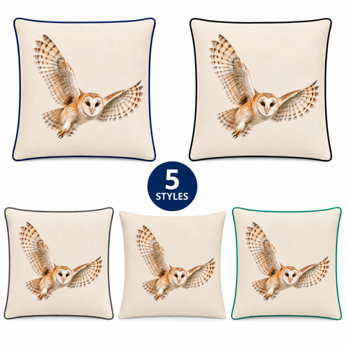 Barn owl cushion cover - cushion, country
