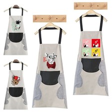 Dog Chef Apron Kitchen Waterproof Pocket Cook Catering Unisex BBQ Apron