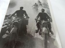 MOTORBIKE MOTORCYCLE    GERMAN WW2 PRESS PHOTOGRAPH  AUTHENTIC ORIGINAL   LU