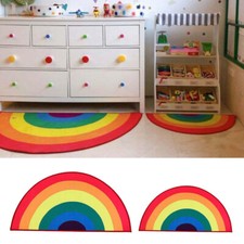 Rainbow Area Rug Colorful
