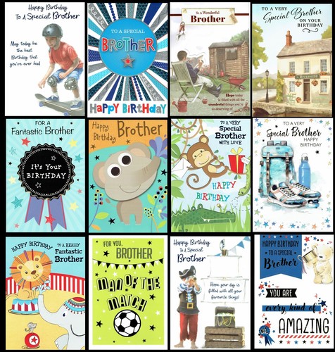 Brother quality birthday card - brother,