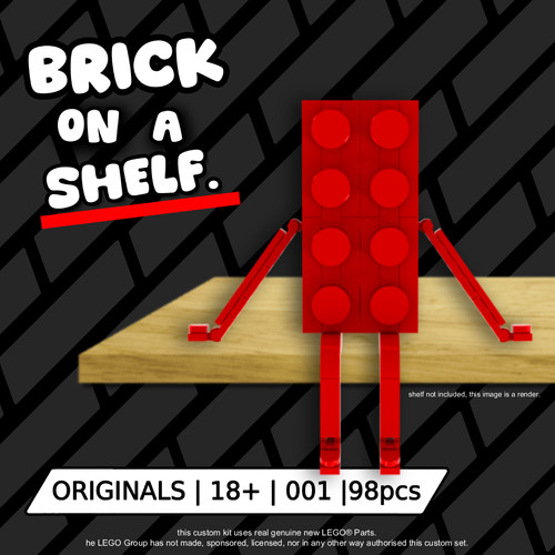 Brick shelf custom - on,