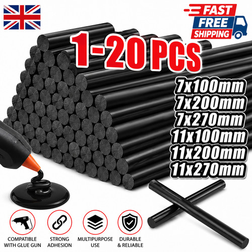 Black hot melt glue - black,