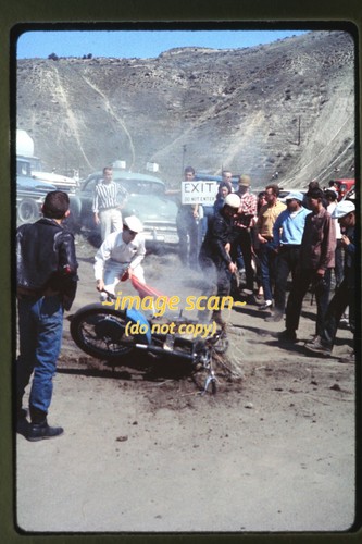Motorcycle fire hill - fire, at