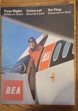 BEA, British European Airways, 1968 Inflight Magazine + Souvenir Tariff, 24 Hr