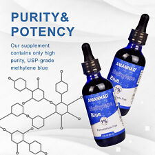 2 packs Methylene Blue | USP Grade 1% Solution | 120ML | Ultra High Purity