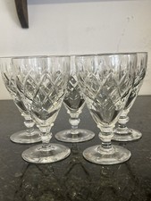 Set of 5 Edinburgh Crystal