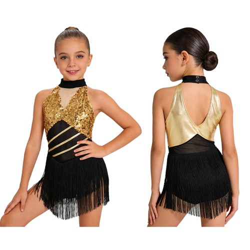 Girls sleeveless sequin fringe - girls,