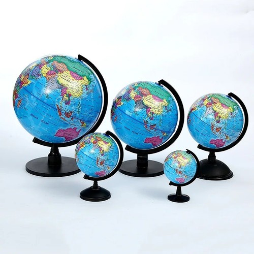 Metal large world globe - ar,