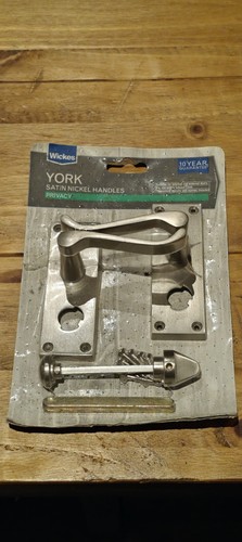 Wickes satin nickel privacy - satin,