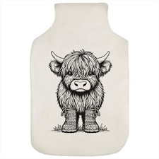 'Baby Highland Cow Wearing