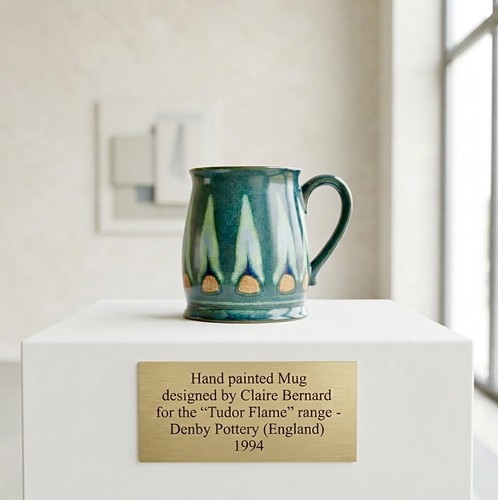 Rare denby tudor flame mug - denby,