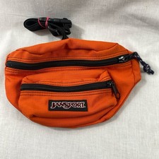 Jansport Bum Bag Orange Fanny Pack Bumbag Cross Body Strap Belt Festival Travel