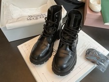 Alexander McQueen Boots Black Rubber Sole